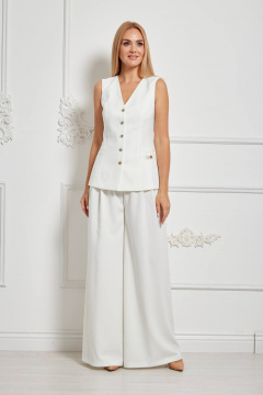 Широкий жилет и брюки из одинакового текстиля на подкладке Azzara 950Б - фото 1