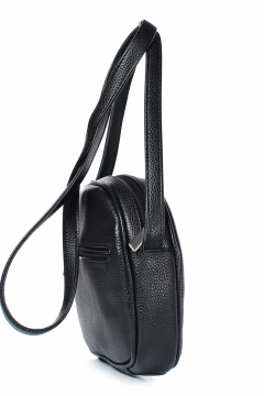 Черная сумка на молнии из экокожи с ручкой-ремнем Galanteya 47923.23с1353к45 черный - фото 4