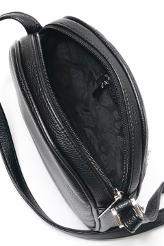 Черная сумка на молнии из экокожи с ручкой-ремнем Galanteya 47923.23с1353к45 черный - фото 5