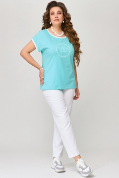 Белые джинсы зауженные с резинкой и классической застежкой Fita 20231 белый - фото 2