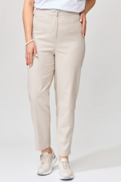 Бежевые джинсы зауженные с карманами и застежкой Fita 20232 бежевый - фото 2