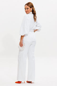 Брюки, жакет VI ORO VR-1059 белый - фото 5