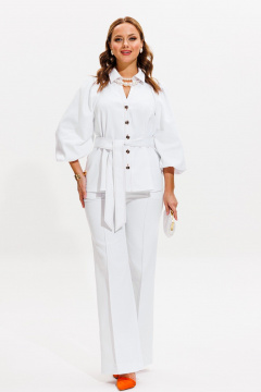 Брюки, жакет VI ORO VR-1059 белый - фото 3