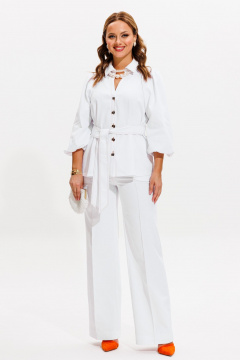 Брюки, жакет VI ORO VR-1059 белый - фото 1