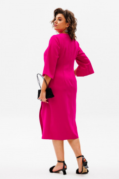 Платье нарядное с разрезами и молнией по спинке Anelli 1431.1 фуксия - фото 4