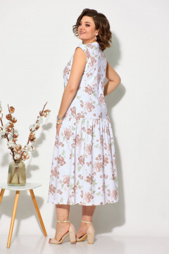 Летнее платье с принтом и присборенной юбкой Fortuna ШЖ 713 - фото 2