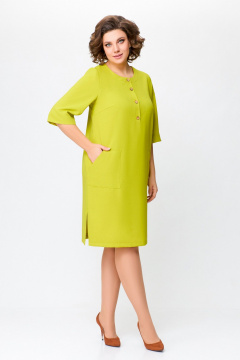 Летнее платье из вискозно-льняной ткани с карманами Swallow 717 - фото 2