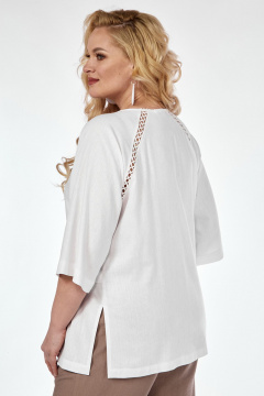 Летняя белая блуза с кружевными вставками Jurimex 3111 - фото 2