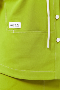 Летний костюм из джинсовой ткани с ветровкой и юбкой Jurimex 3110 оливковый - фото 5