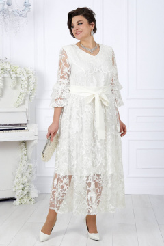 Платье Ninele 7436 белый - фото 3