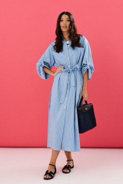 Платье-т प्रधान выполненная из текстиля с карманами и поясом ANNETE A908/1 - фото 4