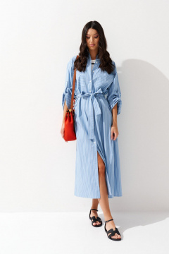 Платье-т प्रधान выполненная из текстиля с карманами и поясом ANNETE A908/1 - фото 1