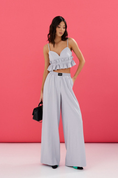 Топ серый из текстиля в круглый год ANNETE A925 - фото 2