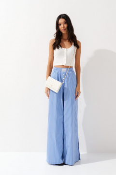 Круглогодичные текстильные брюки со шлёцами ANNETE A1220 - фото 1