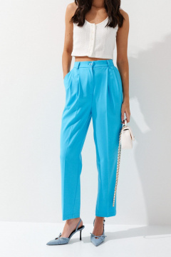 Брюки прямого кроя из легкой костюмной ткани ANNETE A1232 - фото 3