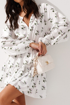 Платье с цветочным принтом полуприлегающего силуэта ANNETE A3536 - фото 3