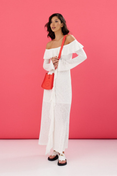 Трикотажное платье с коротким рукавом для повседневного стиля ANNETE A3541 - фото 4