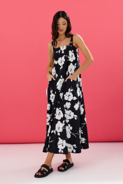 Платье свободного кроя с принтом, универсальное ANNETE A3556 - фото 3