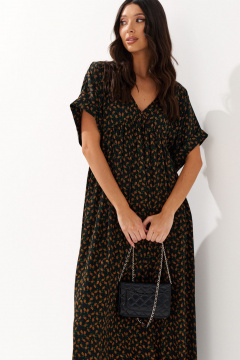 Платье с цветочным принтом, свободный крой, комфортное ANNETE A3559 - фото 3