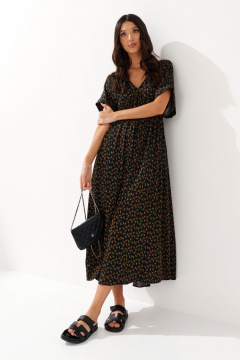 Платье с цветочным принтом, свободный крой, комфортное ANNETE A3559 - фото 2