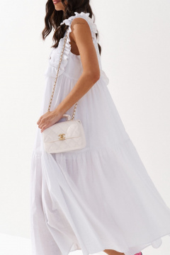 Платье из текстиля без декора, классического кроя ANNETE A3567 - фото 5