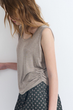 Майка бежевый из трикотажа с полуприлегающим силуэтом AG Green G504/9 - фото 4