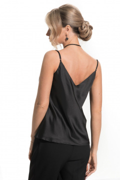 Топ женский на бретелях с V-образным вырезом Golden Valley 2272-1 черный - фото 2