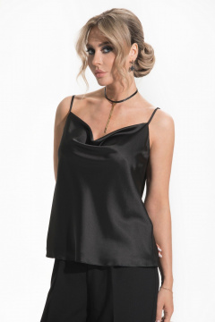 Топ женский на бретелях с V-образным вырезом Golden Valley 2272-1 черный - фото 1