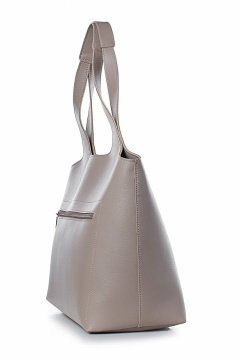 Летняя сумка из экокожи, бежевая, с карманами и ручками Galanteya 51323.24с296к45 бежевый_св. - фото 3
