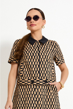 Костюм юбочный жакет и юбка с карманами на каждый день Lissana 4910 - фото 4