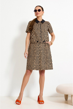 Костюм юбочный жакет и юбка с карманами на каждый день Lissana 4910 - фото 3