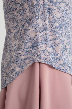 Блузка из вискозы с крылышками и складками LADO 8128-7 - фото 5