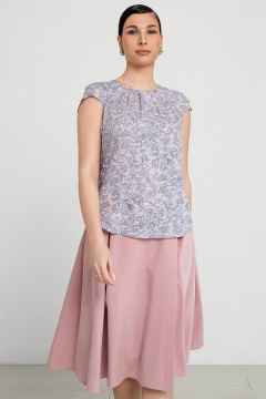 Блузка из вискозы с крылышками и складками LADO 8128-7 - фото 1