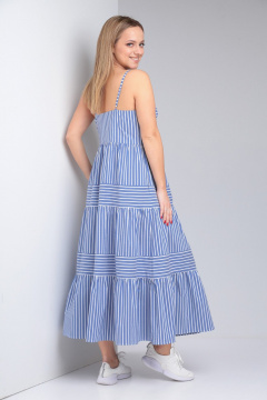 Летний сарафан из хлопковой ткани с воланами и бантами TVIN 7693 - фото 5