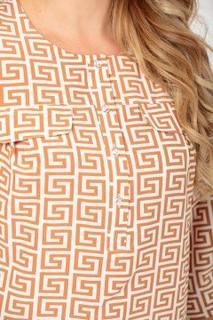 Блуза из текстиля с кокетками и коротким рукавом Modema м.205/2 - фото 3