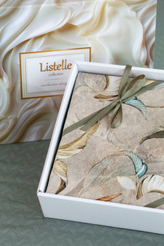 Комплекты постельного белья из хлопка с ирисами Listelle 2813403 - фото 3