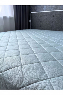 Покрывало домашнее стеганое из полиэстера в зеленом цвете Файбертек П.240х210.ПЭ.Mint - фото 1