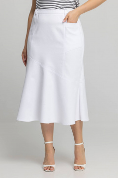 Джинсовая юбка летняя для повседневного образа Avila 0980 белый - фото 4