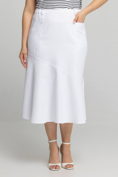 Джинсовая юбка летняя для повседневного образа Avila 0980 белый - фото 3