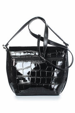 Экокожа сумка черная с регулируемым ремнем Galanteya 4424.24с241к45 черный - фото 3