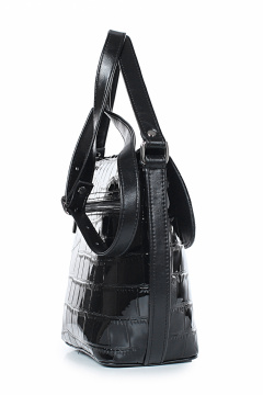 Экокожа сумка черная с регулируемым ремнем Galanteya 4424.24с241к45 черный - фото 4