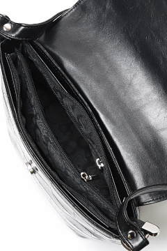 Экокожа сумка черная с регулируемым ремнем Galanteya 4424.24с241к45 черный - фото 5