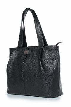 Стильная черная сумка из экокожи с одним отделением Galanteya 4824.24с245к45 черный - фото 1