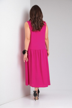 Летнее свободное платье из крешированной вискозы AXXA 55205 - фото 2
