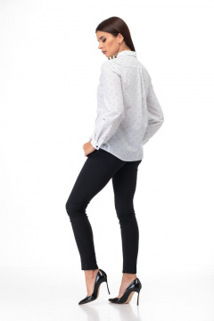 Блуза Anelli 738 белый-синий - фото 5