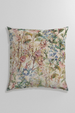 Круглогодичная наволочка бежево-мультиколор из хлопка Listelle 2513602-1 - фото 1