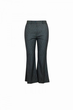 Брюки из костюмной ткани с расширением и длиной 7/8 AG Green G100/6 зеленый - фото 1