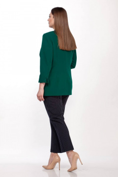 Жакет на подкладке с воротником-стойкой и карманами Belinga 5038 бутылка - фото 4