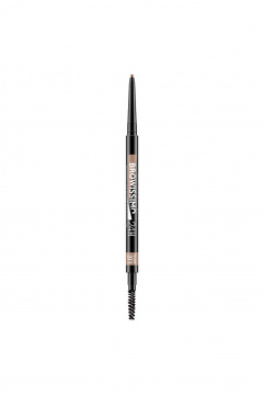 Карандаш для бровей коричневый, эффект густых натуральных бровей LUXVISAGE BROWISSIMO_ultra_slim_super_stay_24H 311 taupe - фото 1