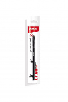 Кисть косметическая с синтетическим ворсом, для макияжа глаз и бровей LUXVISAGE № 2 для глаз и бровей - фото 3